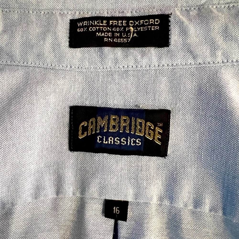 Cambridge Classics Button Down Short Sleeves Shirt - image 2